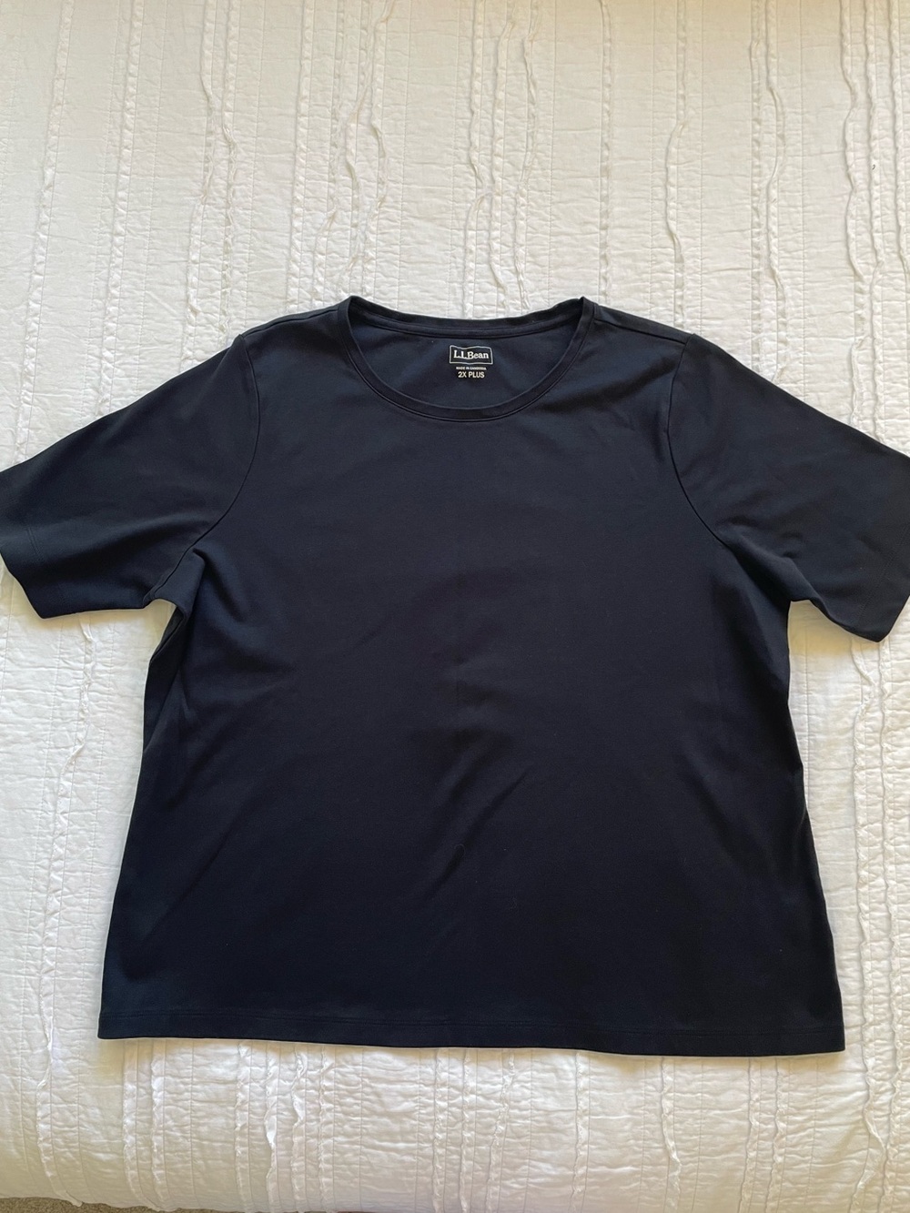 LL Bean Women’s Classic Black Tee | 2X Plus